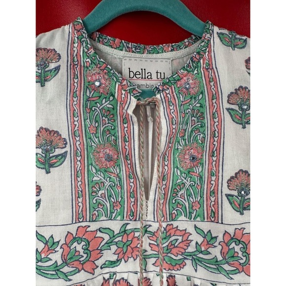Bella Tu Bambina Aster Embroidered Beaded Tassel Tie Dress Size 6 NWT - Picture 7 of 14